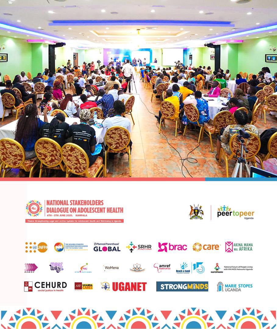 Daphine Komujuni (@dkomujuni) on Twitter photo This week, Wednesday and Thursday, <a href="/PEERUganda/">Peer To Peer Uganda (PEERU)</a>, <a href="/MinofHealthUG/">Ministry of Health- Uganda</a> and partners will be talking about STRENGTHENING LEGAL AND JUSTICE SYSTEMS FOR #AdolecentHealth
The #ADHDialogue2025 will handle a number of key points; This week, Wednesday and Thursday, <a href="/PEERUganda/">Peer To Peer Uganda (PEERU)</a>, <a href="/MinofHealthUG/">Ministry of Health- Uganda</a> and partners will be talking about STRENGTHENING LEGAL AND JUSTICE SYSTEMS FOR #AdolecentHealth
The #ADHDialogue2025 will handle a number of key points;