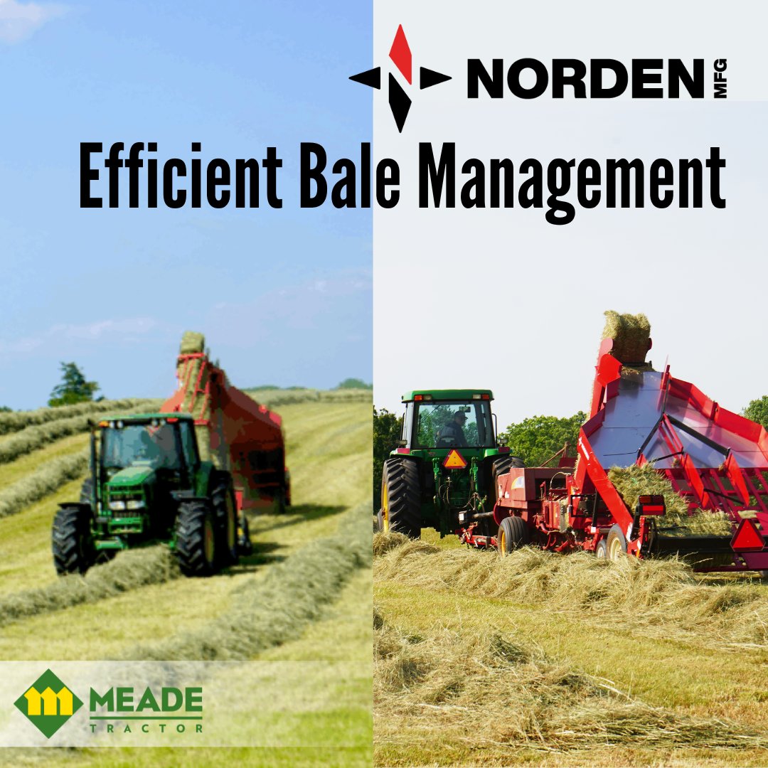 The Norden Mfg Bale Accumulator pairs perfectly to take the labor out of loading. This fully automatic system neatly arranges &amp; moves small square bales—no hydraulics, no electronics, no manual lifting required.
#NordenAccumulator #HaySeason #BaleBetter #FarmSmarter #SquareBale