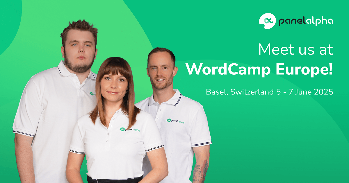 PanelAlpha (@panelalpha) on Twitter photo #PanelAlpha is all about solving what slows people down when working with #WordPress hosting. If you've got thoughts, ideas, pain points or just something you wish to talk about - come find us in Basel, between 5 and 7 June, at our own <a href="/WCEurope/">WordCamp Europe</a> booth!
panelalpha.com #PanelAlpha is all about solving what slows people down when working with #WordPress hosting. If you've got thoughts, ideas, pain points or just something you wish to talk about - come find us in Basel, between 5 and 7 June, at our own <a href="/WCEurope/">WordCamp Europe</a> booth!
panelalpha.com