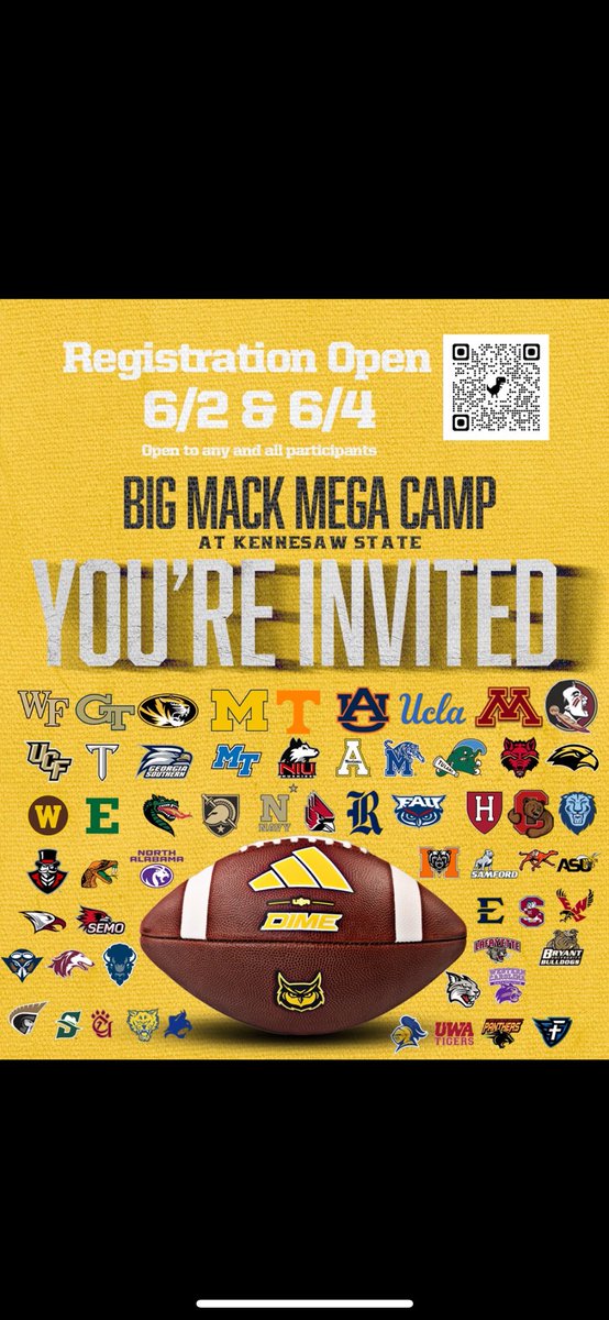 OmarHazem030's tweet image. Will compete at the Kennesaw state megacamp today, watch out for me
@Coach__Myers
@CoachCNorcross
@NKostarelos
@CoachCiocci
@coachsmitttty
@Coach_TKeane
@CoachSCoughlin