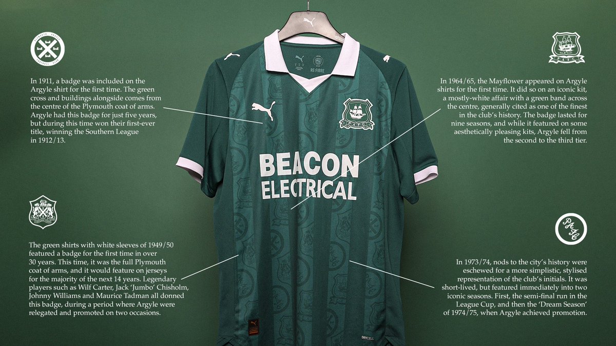 The Shirt Union (@theshirtunion) on Twitter photo 💚 Love it when club’s share a little more detail behind the design.
👏 <a href="/Argyle/">Plymouth Argyle FC</a> 💚 Love it when club’s share a little more detail behind the design.
👏 <a href="/Argyle/">Plymouth Argyle FC</a>
