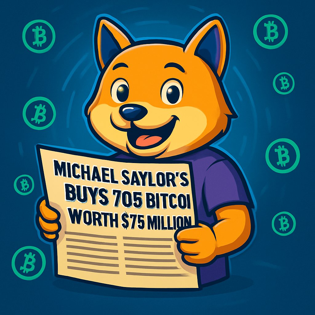 NewscoinOf's tweet photo. Michael Saylor's 'Strategy' buys 705 Bitcoin worth $75 million.
#CryptoRadar #CryptoUpdates
#CryptoBuzz #NewsCoin
#NSC #CryptoDigest #cryptocurrency
#CryptoNews #Biticoin https://t.co/tI5326z7WU