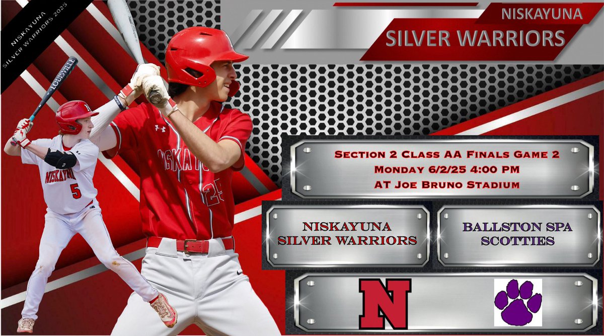Nisky_Baseball's tweet image. Section 2 Finals Game 2 Today 4pm at Joe Bruno Stadium