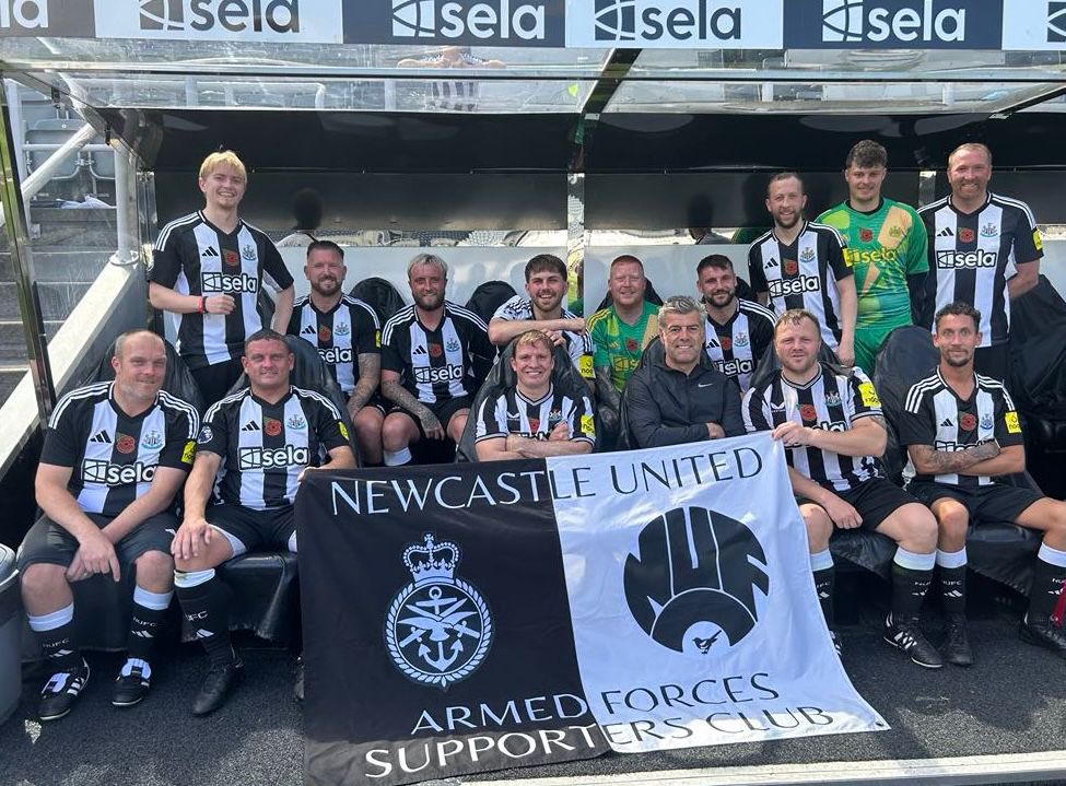 Leading the NUAFSC to victory over the weekend in a 9 a side comp at SJP.  Tri service, serving and veterans competing together. 

<a href="/NUFC/">Newcastle United</a> <a href="/Carabao_Cup/">Carabao Cup</a> on display.  

<a href="/NUFC360/">NUFC360</a> <a href="/poppynorthern/">The Royal British Legion Northern Area</a>