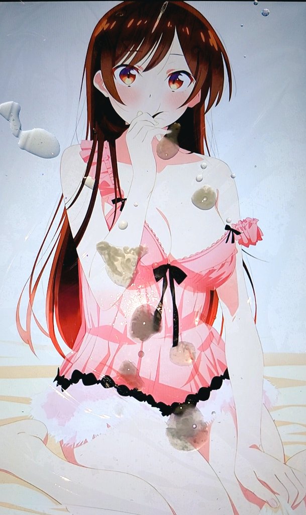 ◯チンコ稼働記念でかの◯りの千◯ぶっかけを２枚うぷ。ホールでえっちボディをさらけ出してけしからん！そのうち打つからね！…ｼｺｼｺ!!
#２次絵ぶっかけ
#二次絵ぶっかけ