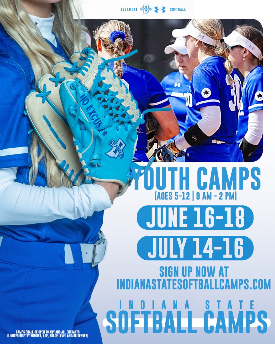 IndStSoftball's tweet image. There is still time to sign up for the 2025  @IndStSoftball Summer Youth Camps at Price Field!

tinyurl.com/yvt9ybyc

#MarchOn