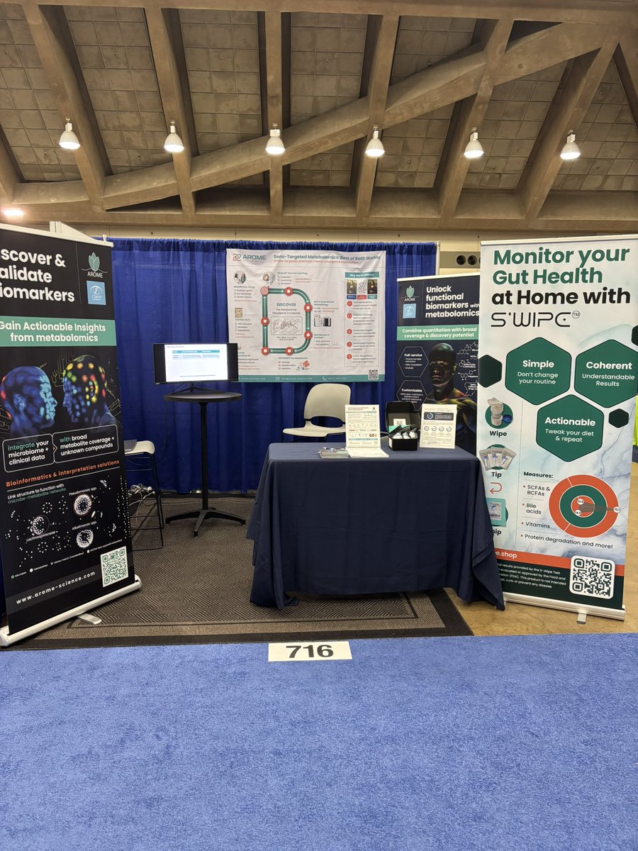 🌟 We’re LIVE at ASMS 2025! 🌟
Stop by Booth #716 to meet the Arome Science team and explore how we’re advancing metabolomics research. From gut health to autism spectrum disorder, we’ve got insights to share! 🔬
📅 Don’t miss our oral presentation TODAY at 4:10 PM in Hall AB –