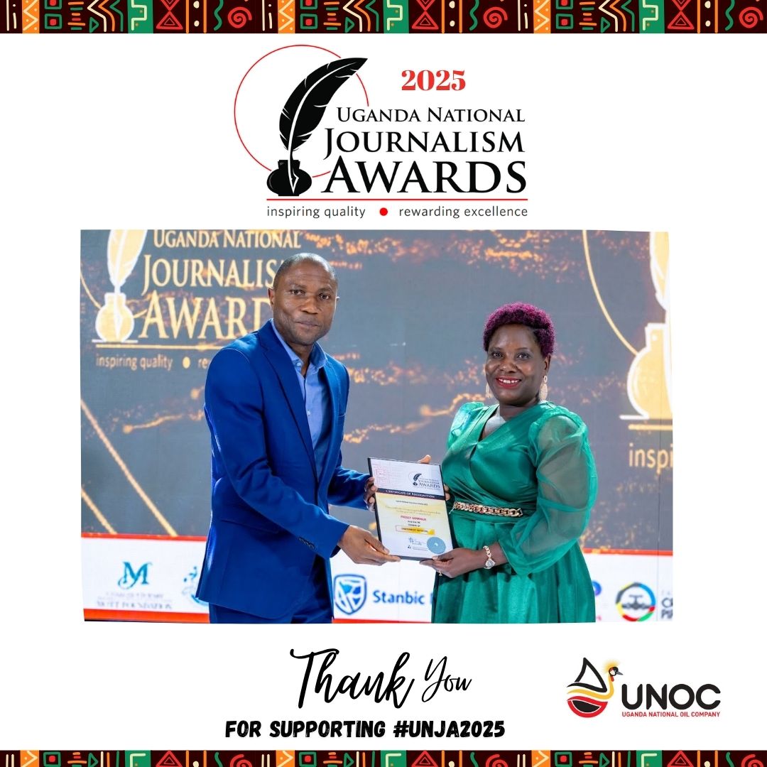 How can we say thank you, <a href="/UNOC_UG/">UNOC</a>, for your generous sponsorship of #UNJA2025? Your commitment plays a key role in empowering journalists and recognising outstanding reporting. Thank you for contributing to a vibrant media landscape! #ACMEAwards