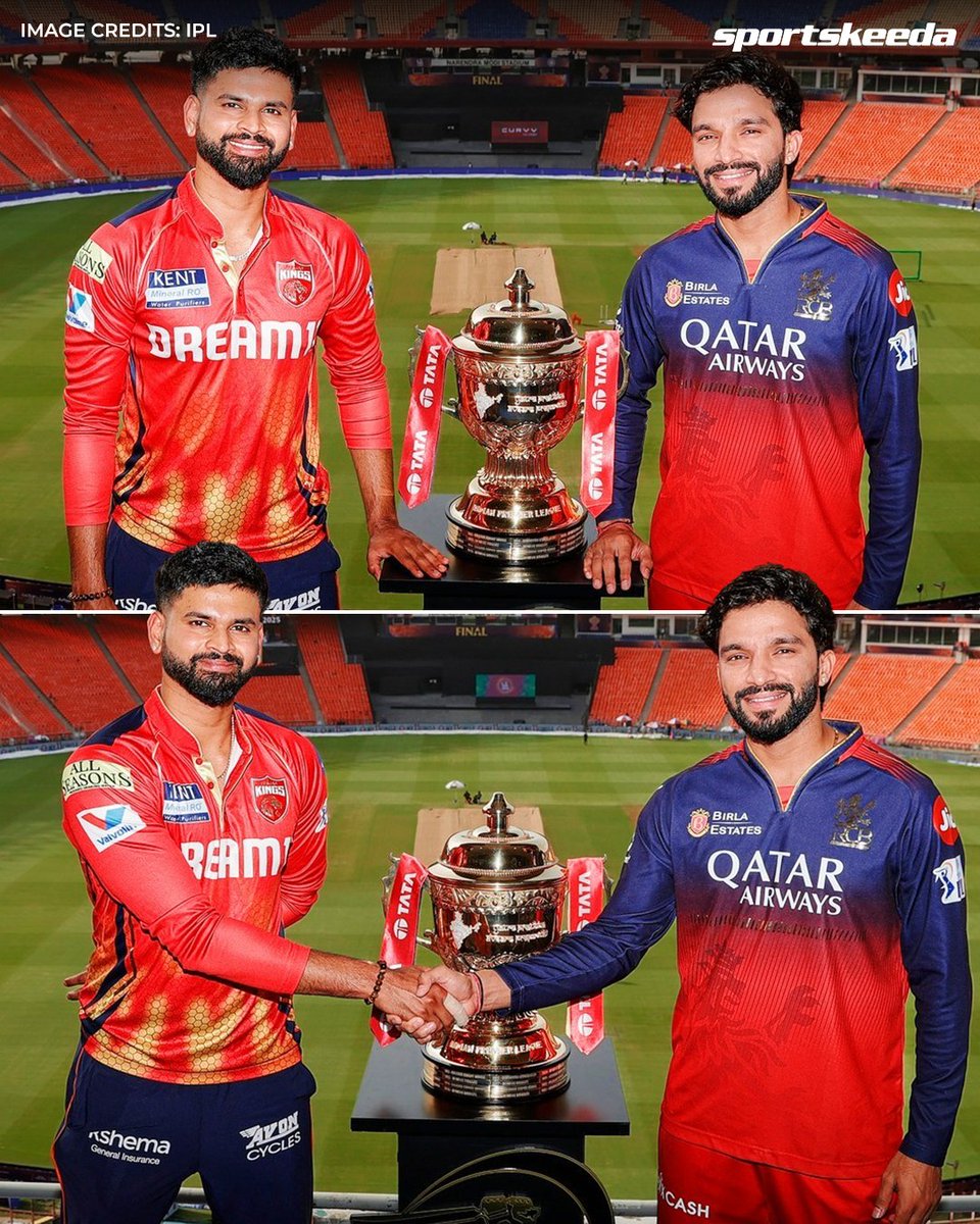 Sportskeeda (@sportskeeda) on Twitter photo ๐ถ๐๐ ๐๐๐๐๐๐. ๐ป๐๐ ๐๐๐๐๐๐๐๐. ๐ถ๐๐ ๐๐๐๐ ๐
๐๐๐๐. ๐๐ธ
Shreyas Iyer and Rajat Patidar strike a pose before the grand finale โ whoโs lifting the crown in 2025? โค๏ธ๐ช
#IPL2025 #PBKSvRCB #ShreyasIyer #RajatPatidar #Sportskeeda ๐ถ๐๐ ๐๐๐๐๐๐. ๐ป๐๐ ๐๐๐๐๐๐๐๐. ๐ถ๐๐ ๐๐๐๐ ๐
๐๐๐๐. ๐๐ธ
Shreyas Iyer and Rajat Patidar strike a pose before the grand finale โ whoโs lifting the crown in 2025? โค๏ธ๐ช
#IPL2025 #PBKSvRCB #ShreyasIyer #RajatPatidar #Sportskeeda