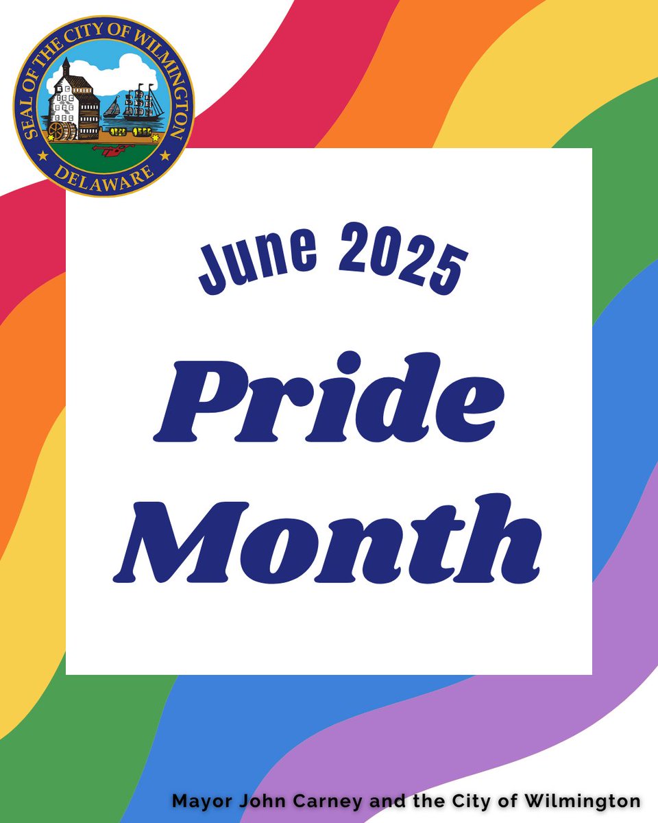 City of Wilmington (@cityofwilmde) on Twitter photo Happy Pride Month from <a href="/JohnCarneyDE/">Mayor John Carney</a> and the City of Wilmington!
This June, we stand in celebration, solidarity, and support with the LGBTQ+ community. Let’s continue to build a city where everyone is seen, heard, and valued, just as they are. Happy Pride Month from <a href="/JohnCarneyDE/">Mayor John Carney</a> and the City of Wilmington!
This June, we stand in celebration, solidarity, and support with the LGBTQ+ community. Let’s continue to build a city where everyone is seen, heard, and valued, just as they are.