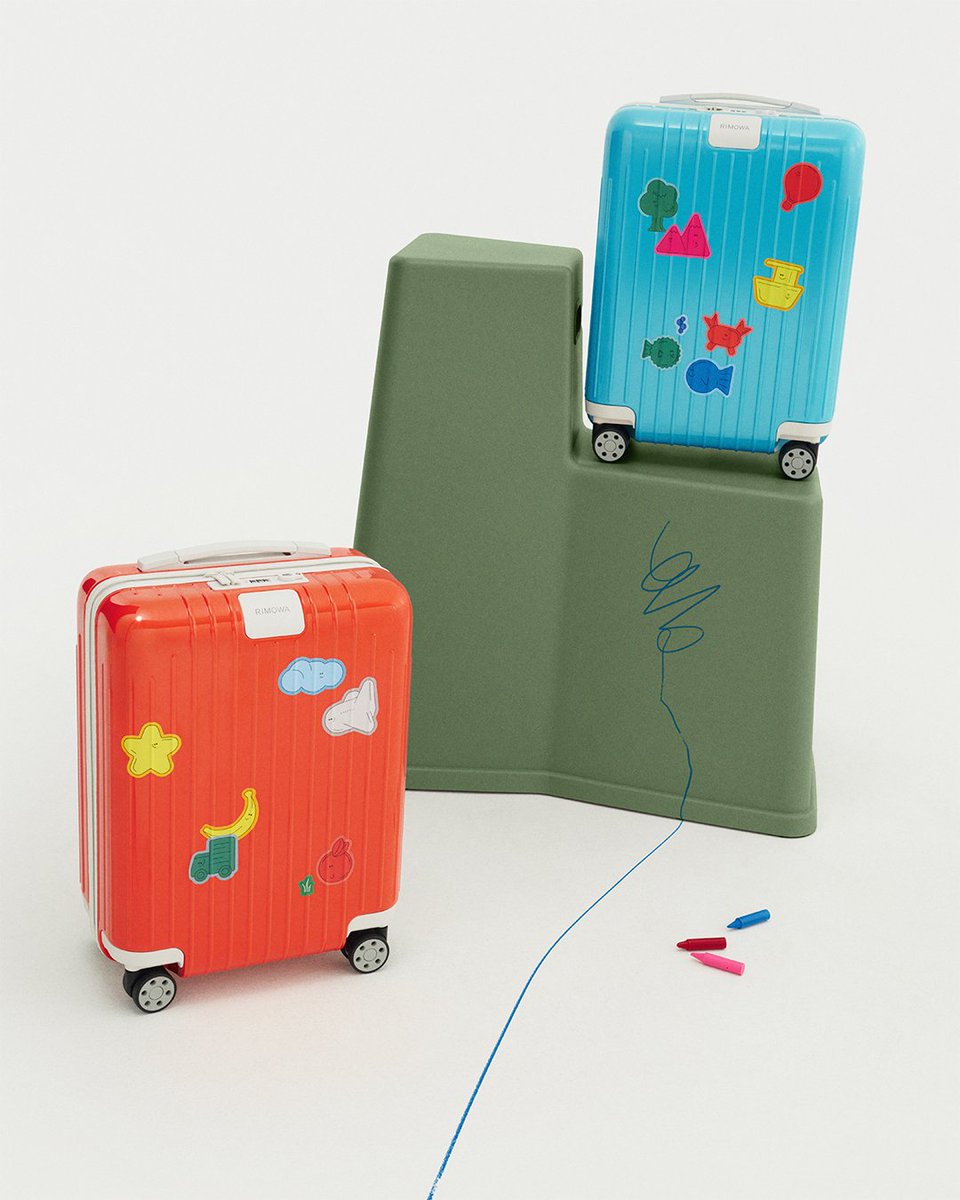 Made for little explorers.

The #RIMOWAEssentialLite Cabin U Kids Edition is here. Choose from Starfish, a coral orange, or Scuba, a sea-inspired turquoise. Coming with exclusive fun stickers, it’s made for kids to love.

More at rimowa.com/essential-lite.

#RIMOWA