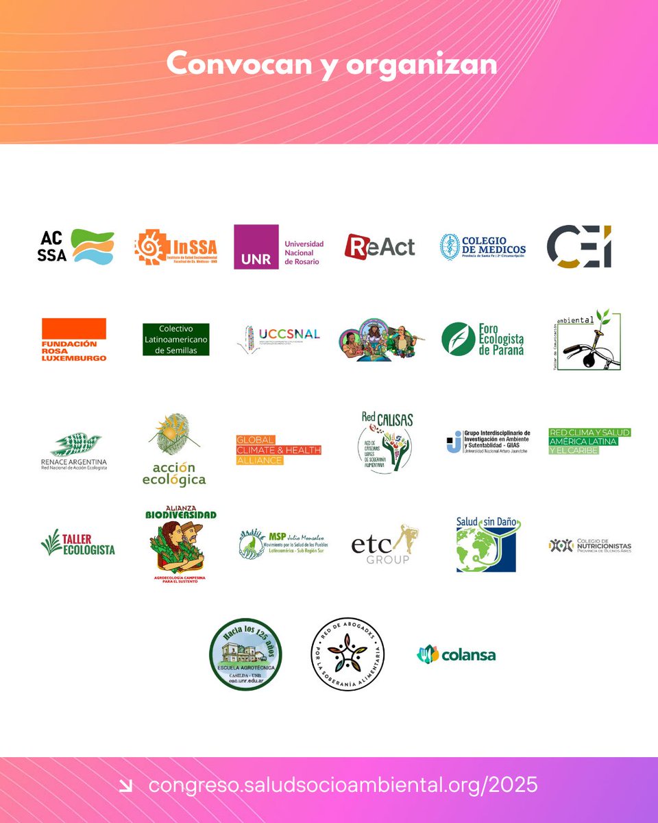 Se viene!!! El 8vo Congreso internacional de Salud Socioambiental congreso.saludsocioambiental.org/2025/?_gl=1%2A…..
