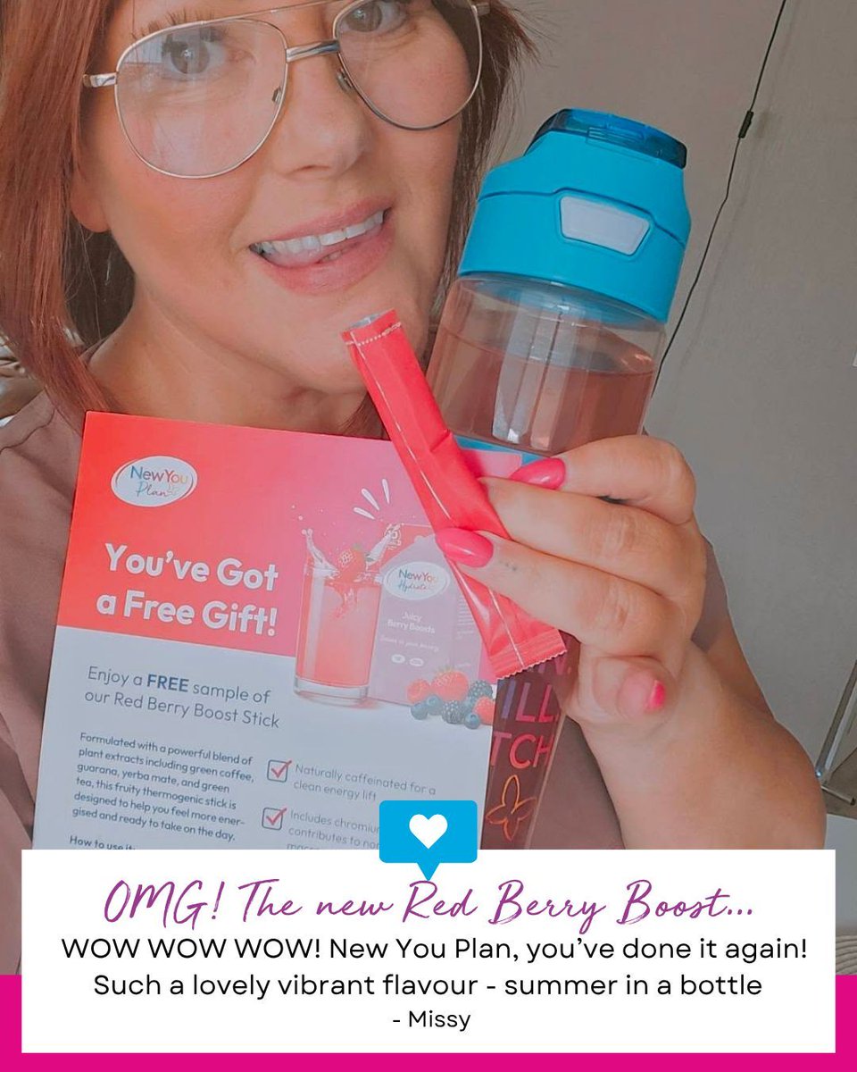 NewYouPlan's tweet image. 🚨 NEW LAUNCH ALERT! 🍓
Red Berry Boost lands this week – but the first 3000 orders get a FREE sample NOW! 💥
No code needed. Just order + sip the magic early.
👉 Hurry – once they’re gone, they’re gone!
#BerryBoost #NewYouPlan #FreeSample #SummerGoals #TransformationFue