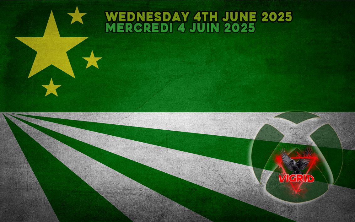 OUVERTURE DU PREMIER SERVEUR VIGRID SUR XBOX !

OPENING OF THE FIRST VIGRID SERVER ON XBOX !

4th June 2025 - 06:00 pm (UTC+1, Paris Time)
4 Juin 2025 - 18h00 (UTC+1, Heure de Paris)

🫶

#Vigrid #VigridDayZ #VigridXBOX <a href="/DayZ/">DayZ 🖥 🎮 ❤️</a> <a href="/Merlin_DayZ/">Merlin</a>