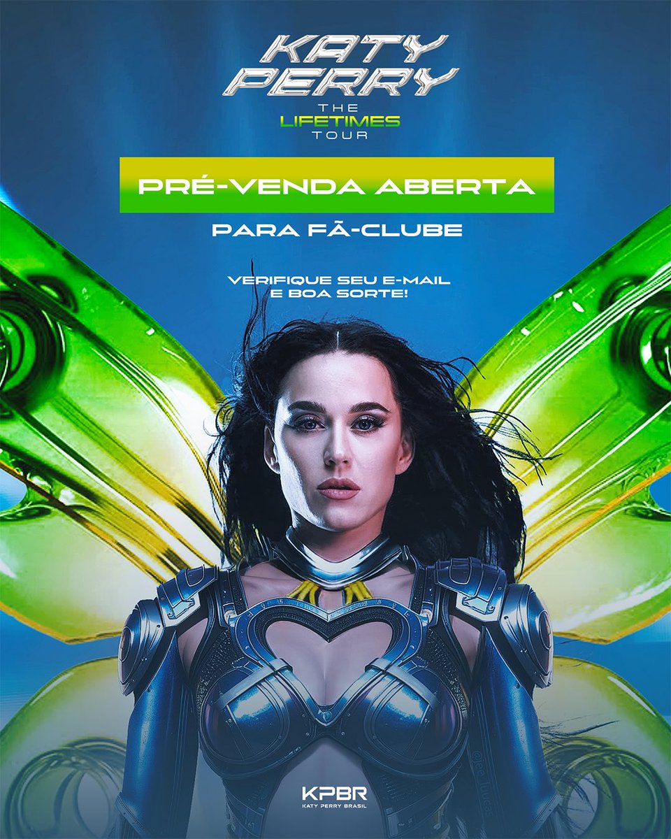 katyperrybr's tweet photo. Fã clube, chegou sua hora!
A pré-venda exclusiva da #TheLifetimesTour está no ar.
📩 Confira seu e-mail
🔑 Pegue seu código
🛒 Finalize sua compra no site da Livepass

Boa sorte, e que a energia esteja com vocês! 🫶 https://t.co/hbH0DLpgjy