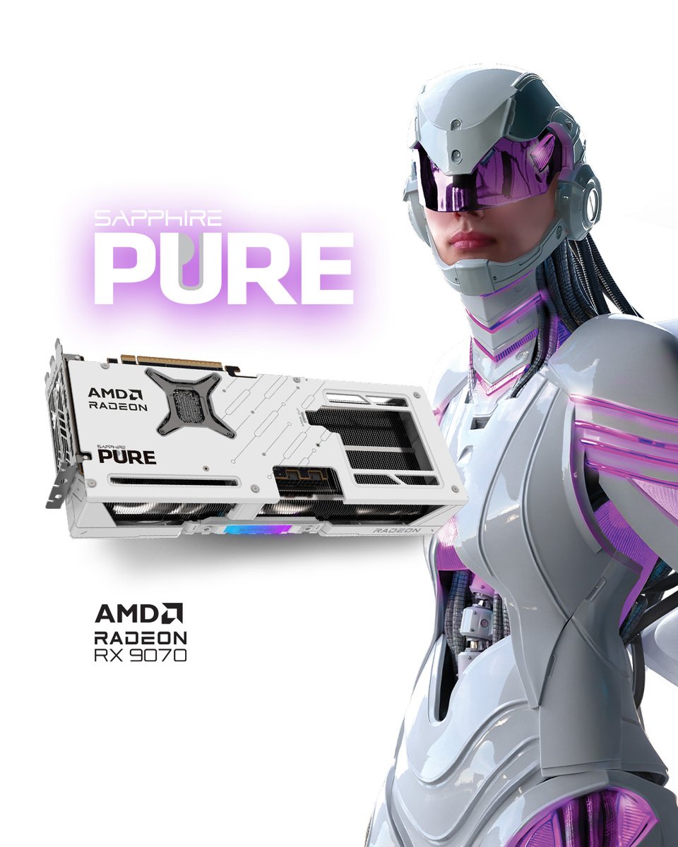 Use the included 3-pin 5V ARGB cable to easily enable the external synchronization of RGB LEDs between the graphics card and other ARGB enabled components via the motherboard for the utmost personalization with the SAPPHIRE PURE AMD Radeon RX 9070