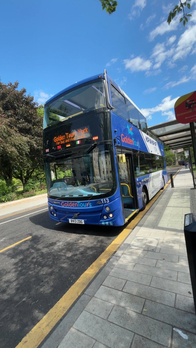 Beautiful weather in #York for a <a href="/goldentoursyork/">Golden Tours York</a> Hop on Hop off tour 😊