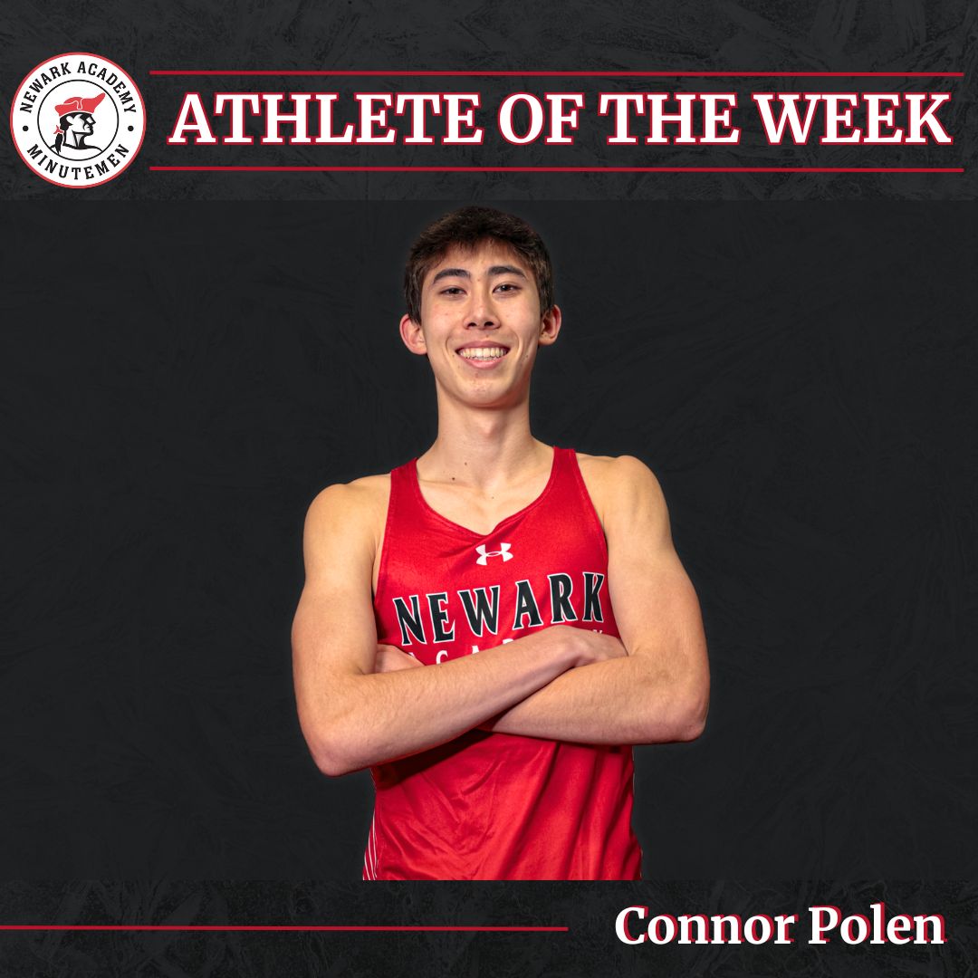 Connor Polen: Athlete of the Week - 5/26–6/01!

At the State Group Championship this weekend, Connor took first place in the 1600m and second in the 800m, breaking his own school record with a time of 1:56.26. Both performances earned him a spot in the Meet of Champions!