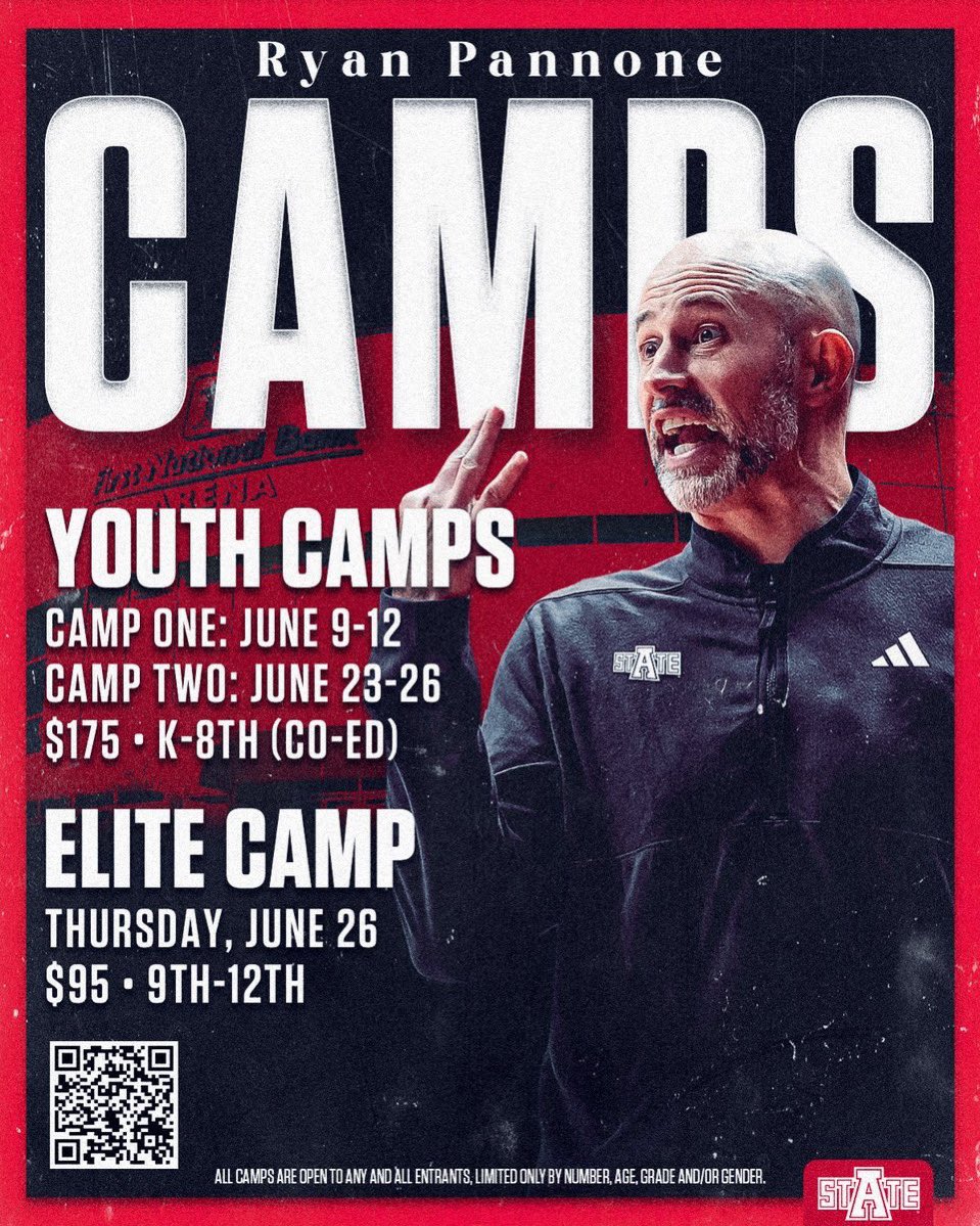 We are 7 days away from our first camp of the summer (June 9-12) sign up today at RyanPannoneBasketballCamps.com

Our staff is excited to coach up some future Red Wolves 🐺 🆙 !!