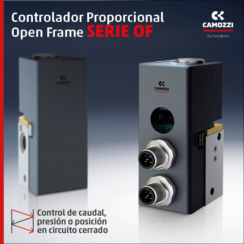 El Controlador Proporcional Open Frame SERIE OF de Camozzi optimiza el caudal, presión y posición con máxima eficiencia.
🔹 Tecnología avanzada
🔹 Control preciso en circuito cerrado
🔹 Diseño compacto y versátil
#Camozzi #ControlProporcional