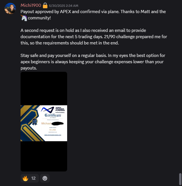 WyteChocolet's tweet photo. 🚨May was another phenomenal month for @Unicorn_U_ 🚨

Live trades, new educational content, and our accountability program creating the results our members desire‼️

Members achieving payouts, reaching new funded account goals, and building a business that no one can take away from them🔥🔥

We are going to keep relentlessly working and learning every single week🤝🫡