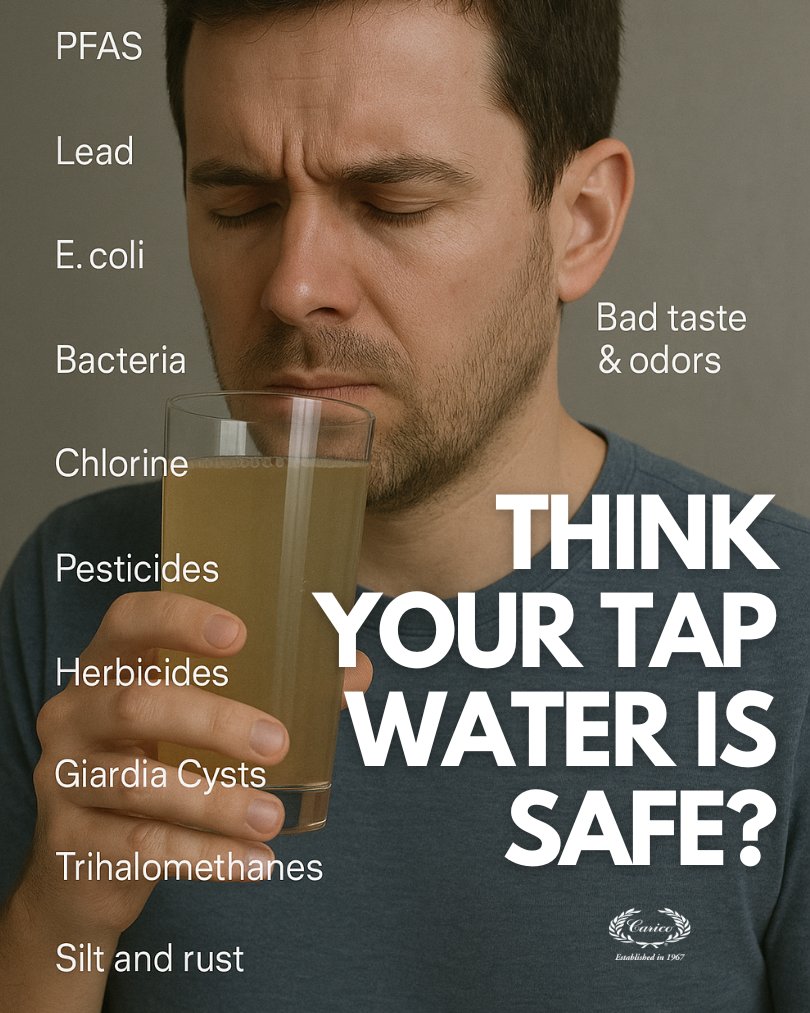 Think your tap water is safe? Think again. 💧 It’s time to upgrade to Carico’s water purification system—because you deserve water that’s not just clear, but truly clean. 👉 DM us now for more info or a free water quality consultation. #CleanWaterMatters #PureWaterEveryday