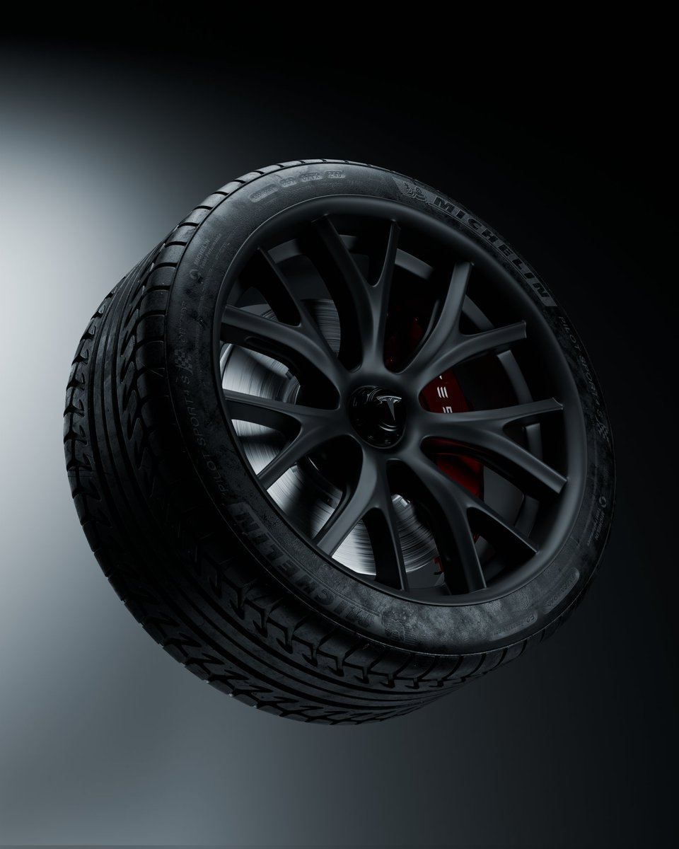 HyperPG1's tweet photo. Tesla Roadster Tire - Texturing &amp; Lighting. 

#cgi #tesla #rendering #3d #Automotive #lighting #texturing https://t.co/PV7lHL1ZY1