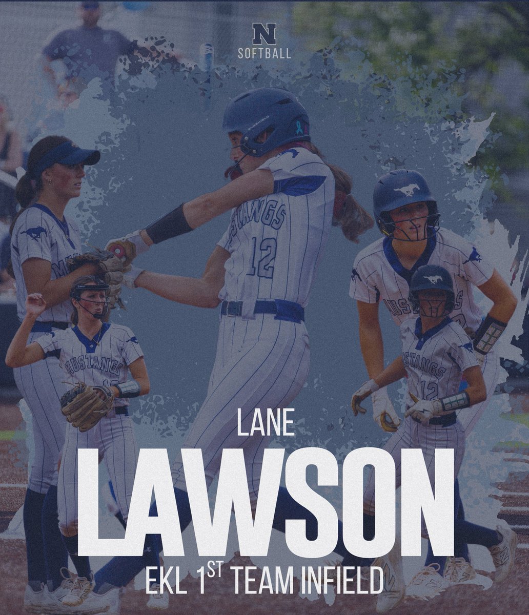 BVN_Softball's tweet photo. Locked down the infield and earned her spot at the top 🔒🔥 Huge congrats to Lane Lawson on being named 1st Team All-EKL! Your hustle, grit, and glove speak for themselves!  #AllEKL #InfieldElite #MustangPride https://t.co/JzGJhMSzQv