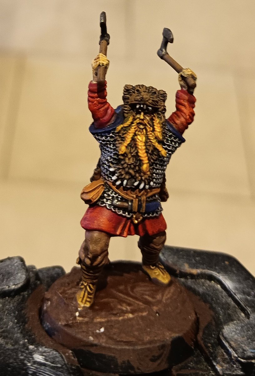 #hobbystreak day 1435 back home painting Vikings after a streakfreeze for a long work trip