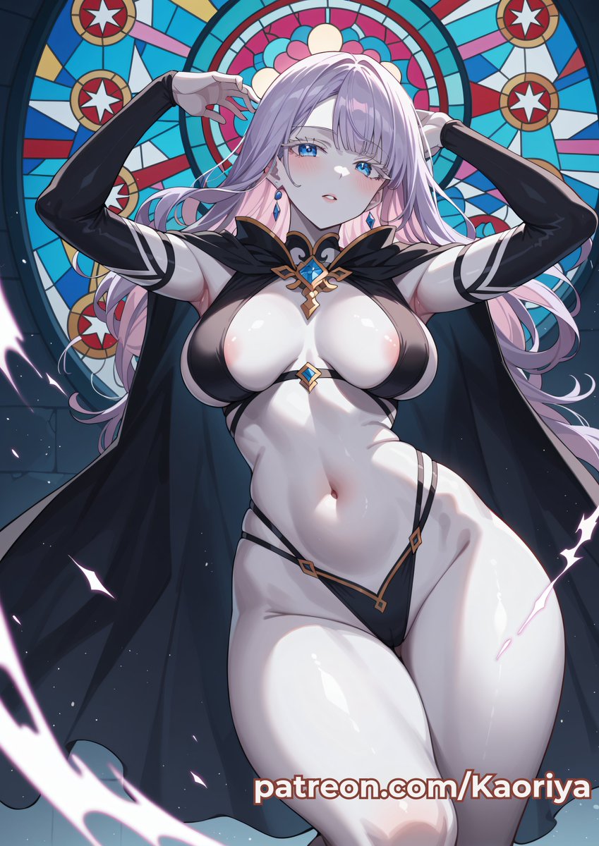 Kaoriya_IArt's tweet photo. ✨ She’s curvy, she’s magical, and dangerously enchanting… ✨  🪄  

A powerful fusion of #MageMondayAI by @GoonerrMasterr &amp; @theway2377  
and #MassiveMondayAI by @KettleworksAI! 💫🔥

#AIwaifu #AIArtistCommunity #CommissionsOpen https://t.co/S1AzpdN0sC