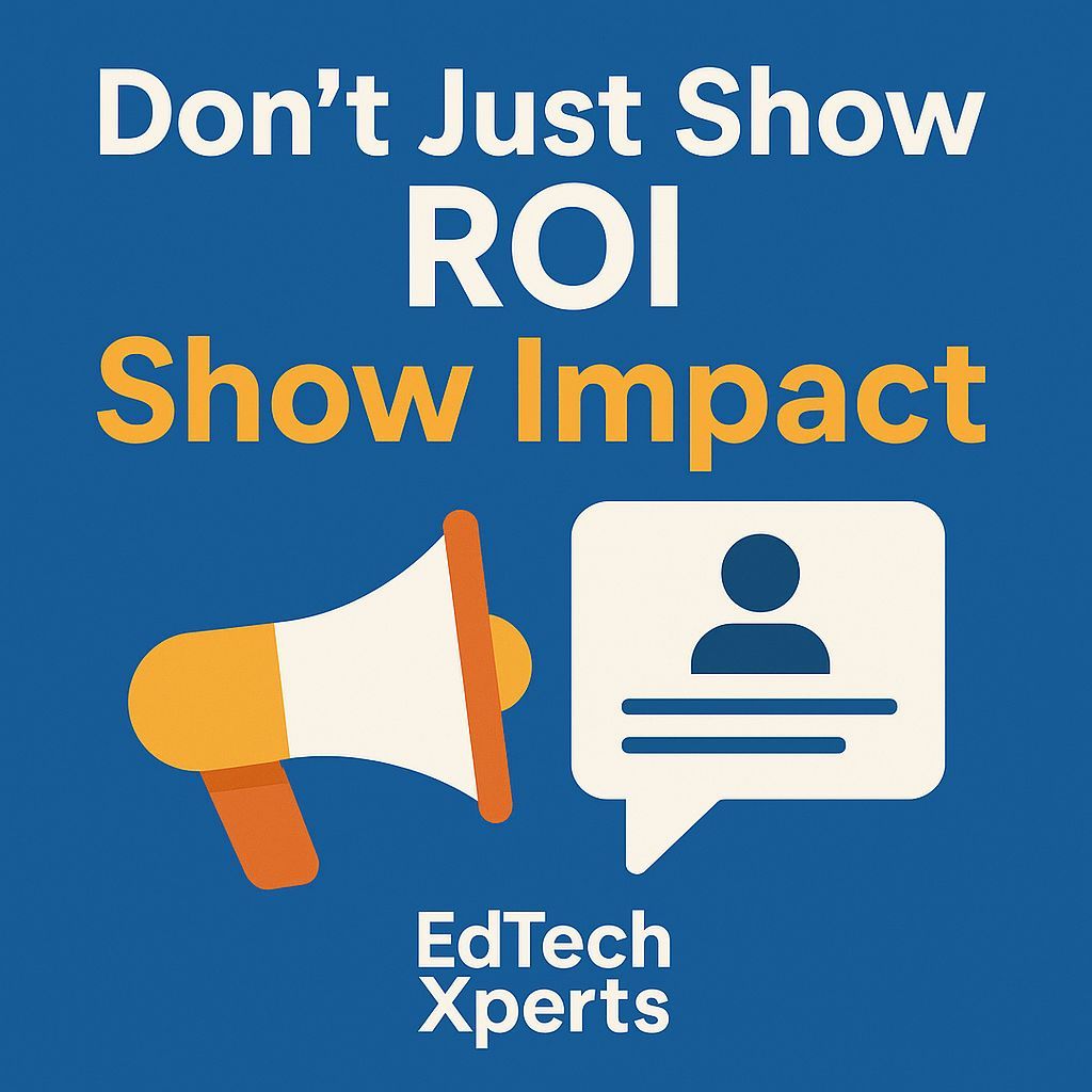 EdTechXperts's tweet image. 💡 Students don’t feel “ROI.”
They feel impact.

Did the tech reduce friction?
Did it support learning?
Did it matter in real time?

Show the metrics — but tell the story.

#EdTechXperts #StudentExperience #EdTechImpact