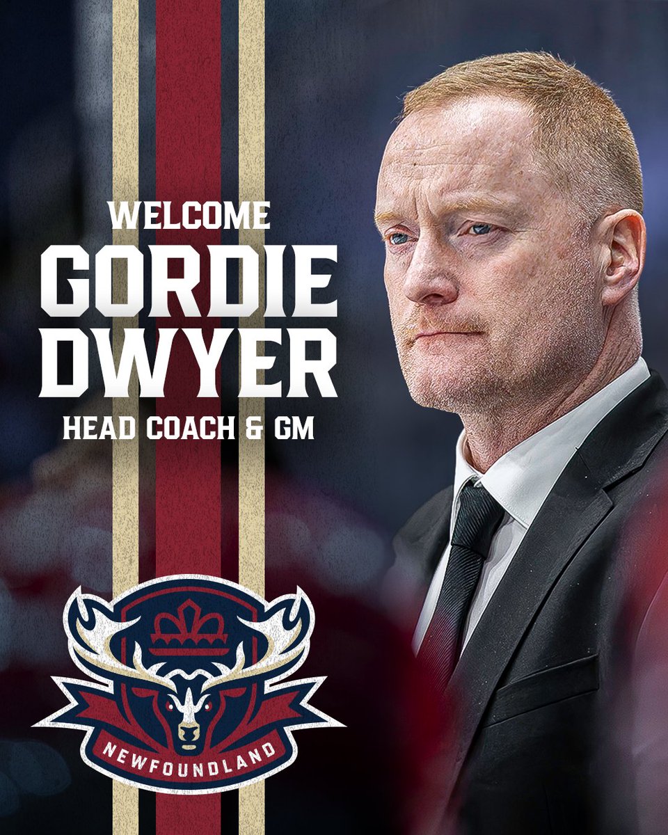 Gordie Dwyer named Head Coach and GM of the Regiment.

“The appetite for hockey in Newfoundland is electric. We are committed to building a team that is driven and competes in a way that honours the tremendous history of the Royal Newfoundland Regiment.”

Read More  -&gt;