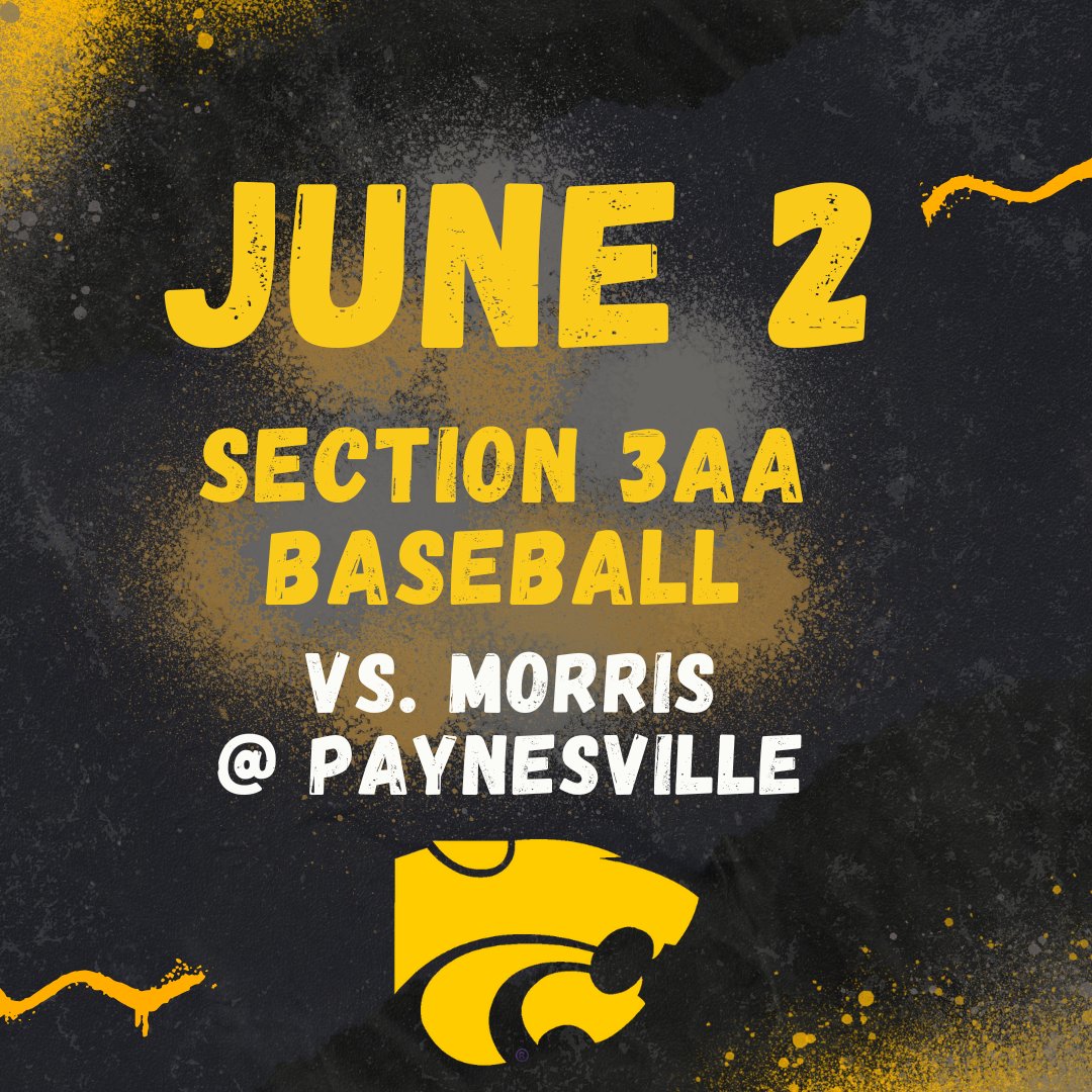 Wildcat baseball takes on Morris today in the Section 3AA tournament.  The game will be at Paynesville High School.  First pitch is 4:00.  #NLSWildcats