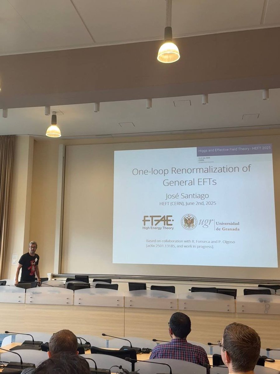 HEFT2025 is on fire! 🔥 Huge thanks to <a href="/CERN/">CERN</a> for hosting such a great conference. Proud of our Granada team presenting today! 📸 #HEFT2025 #CERN #ParticlePhysics #EFTs