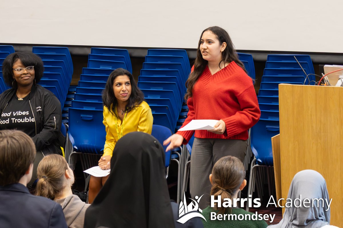 HABermondsey's tweet photo. Our students shone at the Words for Work: Women in Leadership event with @Literacy_Trust & Lancôme. From powerful panels to inspiring speeches, HAB is shaping future leaders—full of ambition, compassion, and respect. #ProudToBeHAB #FutureLeaders https://t.co/c08L4iJkvv