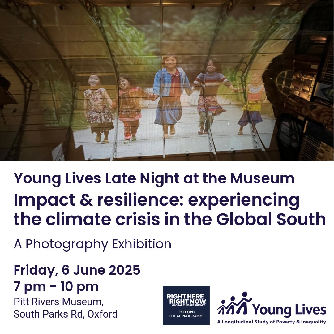 Young Lives (@yloxford) on Twitter photo 🌍 Join us at the #RightHereRightNow Climate Summit <a href="/UniofOxford/">University of Oxford</a>!
☀️ Here Comes the Sun
📅 6 June, 12–2pm
📍 St Cross + online
🔗 eventbrite.co.uk/e/here-comes-t…
📸 Photo Exhibition
📅 6 June, 7–10pm
📍 Pitt Rivers Museum
🔗 oumnh.ox.ac.uk/event/climate-…
#ClimateChange #OxfordClimate 🌍 Join us at the #RightHereRightNow Climate Summit <a href="/UniofOxford/">University of Oxford</a>!
☀️ Here Comes the Sun
📅 6 June, 12–2pm
📍 St Cross + online
🔗 eventbrite.co.uk/e/here-comes-t…
📸 Photo Exhibition
📅 6 June, 7–10pm
📍 Pitt Rivers Museum
🔗 oumnh.ox.ac.uk/event/climate-…
#ClimateChange #OxfordClimate