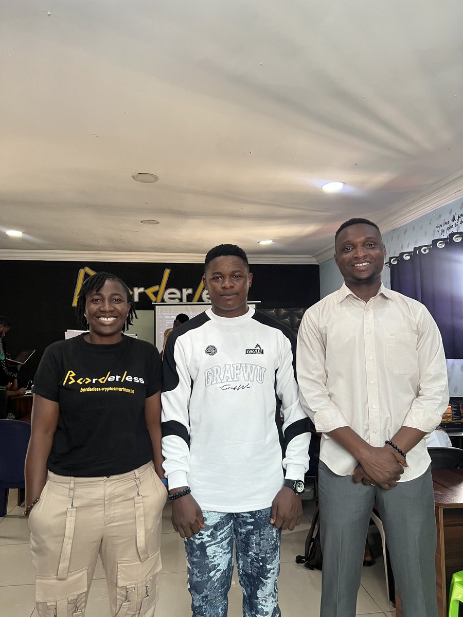 OhwodiasaPraise's tweet image. Just had a strategic meeting with the amazing trio @_karlagod, @gloorry_ and @DefiDevrel for @BasedOnes_ Base Onboarding Workshop happening in Port Harcourt -

✅️1 Event
✅️2 Universities ( 2 days)
📆Happening on the 4th &amp;amp; 5th of July
📍 Both in Uniport &amp;amp; RSU

More details…