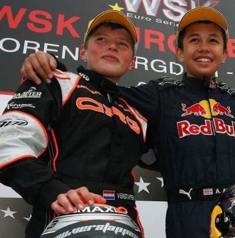 They don’t know it yet but in 13 years, they’ll both be in f1 where they’ll score combined 1 point at the spanish gp in 2025.