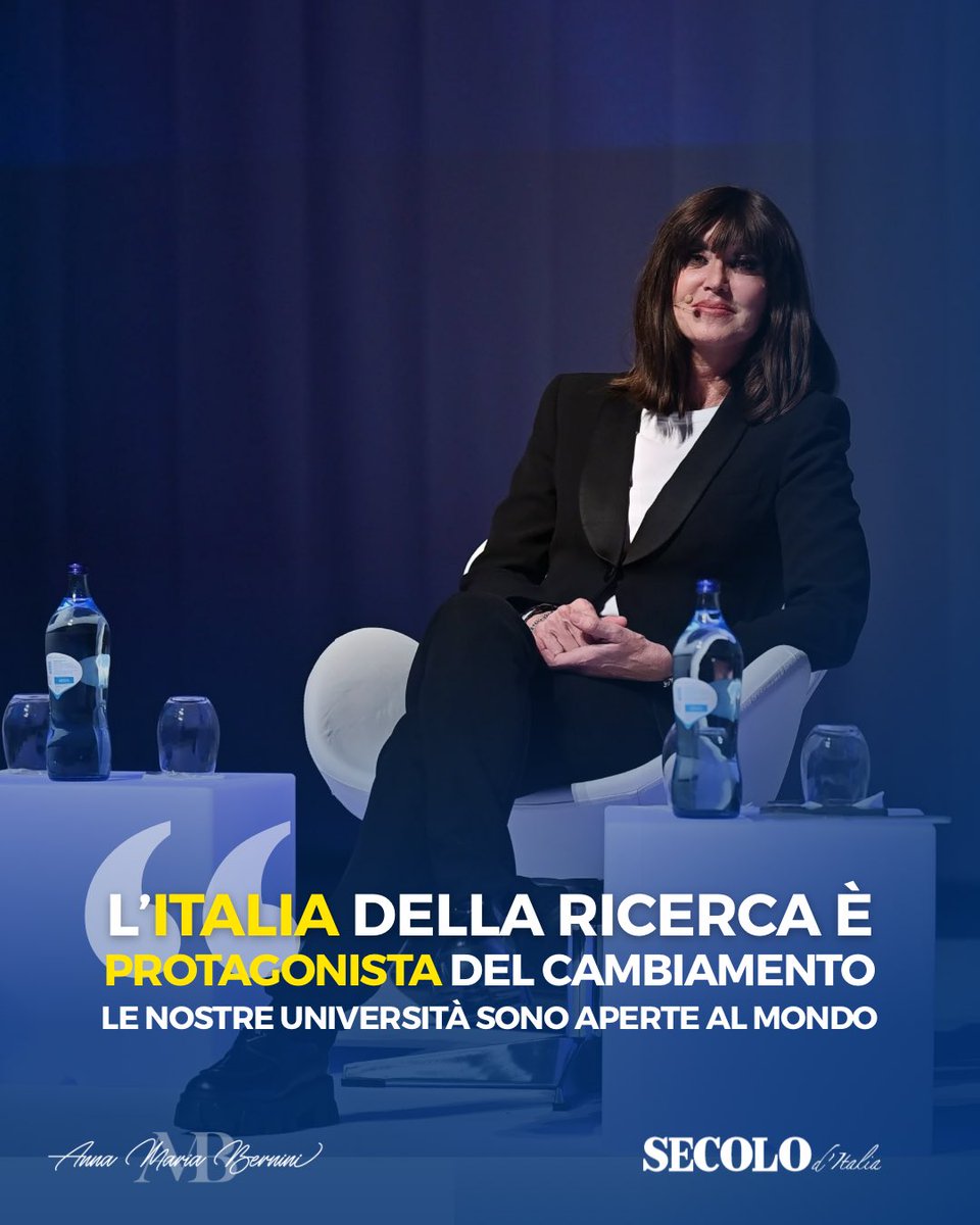 Anna Maria Bernini 🇮🇹 (@berniniam) on Twitter photo L’Italia della ricerca è protagonista del cambiamento. Le nostre università italiane sono spazi di libertà, cultura, spirito critico, cosmopolitismo. Luoghi dove non si acquisiscono solo nozioni ma, proprio nella libertà e nel confronto, si rafforzano le fondamenta della L’Italia della ricerca è protagonista del cambiamento. Le nostre università italiane sono spazi di libertà, cultura, spirito critico, cosmopolitismo. Luoghi dove non si acquisiscono solo nozioni ma, proprio nella libertà e nel confronto, si rafforzano le fondamenta della