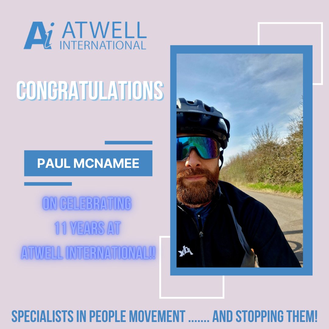 Happy Work Anniversary, Paul McNamee!
Today marks 11 incredible years of dedication and success at Atwell International. Congratulations, Paul, on this milestone!
Here’s to many more successful years ahead!