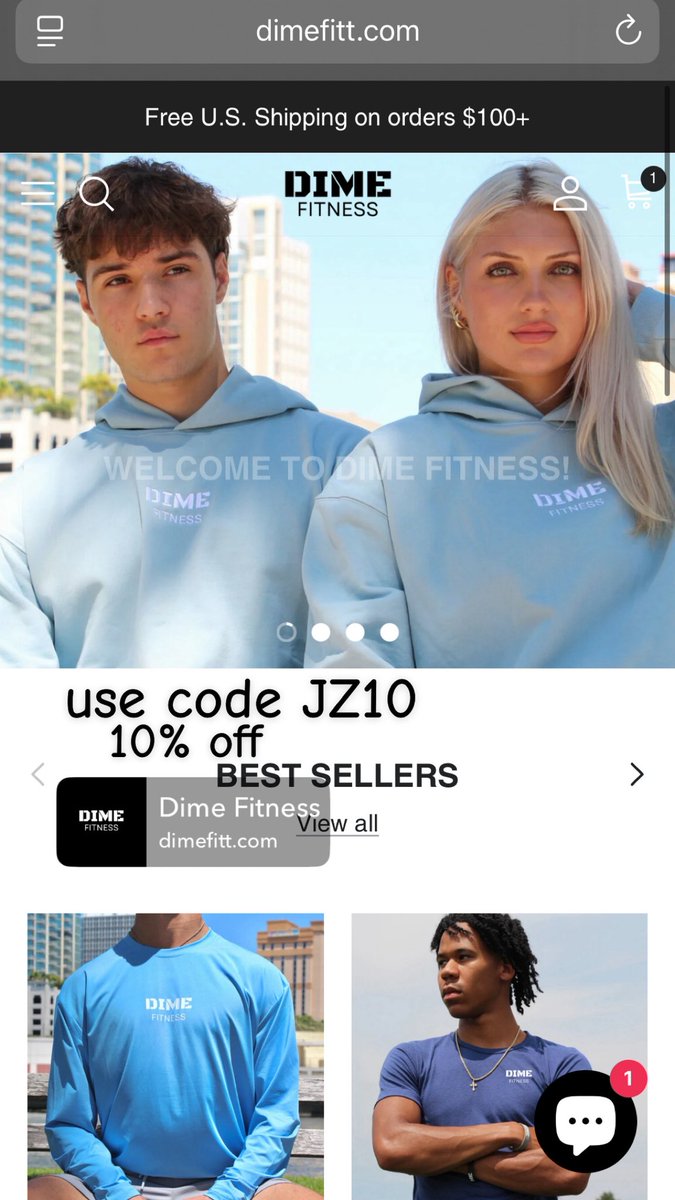 #AGTG Proud to say that I have a Paid partnership with <a href="/DimeFitt/">Dime</a> 
Use my code JZ10 for 10% off!