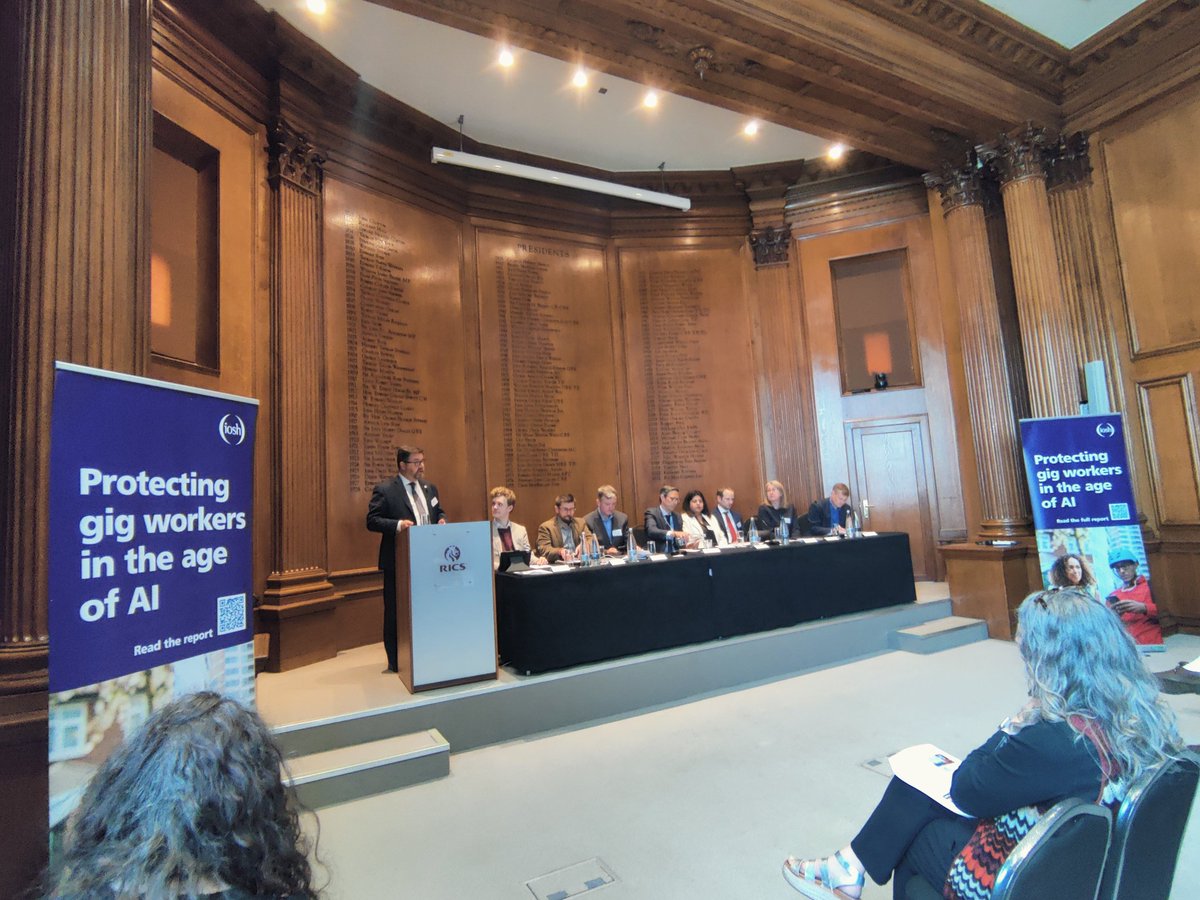 IOSH_tweets's tweet image. IOSH VP Dr Shaun Lundy introduces our Westminster panel on Protecting gig workers in the age of AI with Minister of Employment Rights Justin Madders MP and leading experts. See the white paper on our website iosh.com/about/media-ce…
