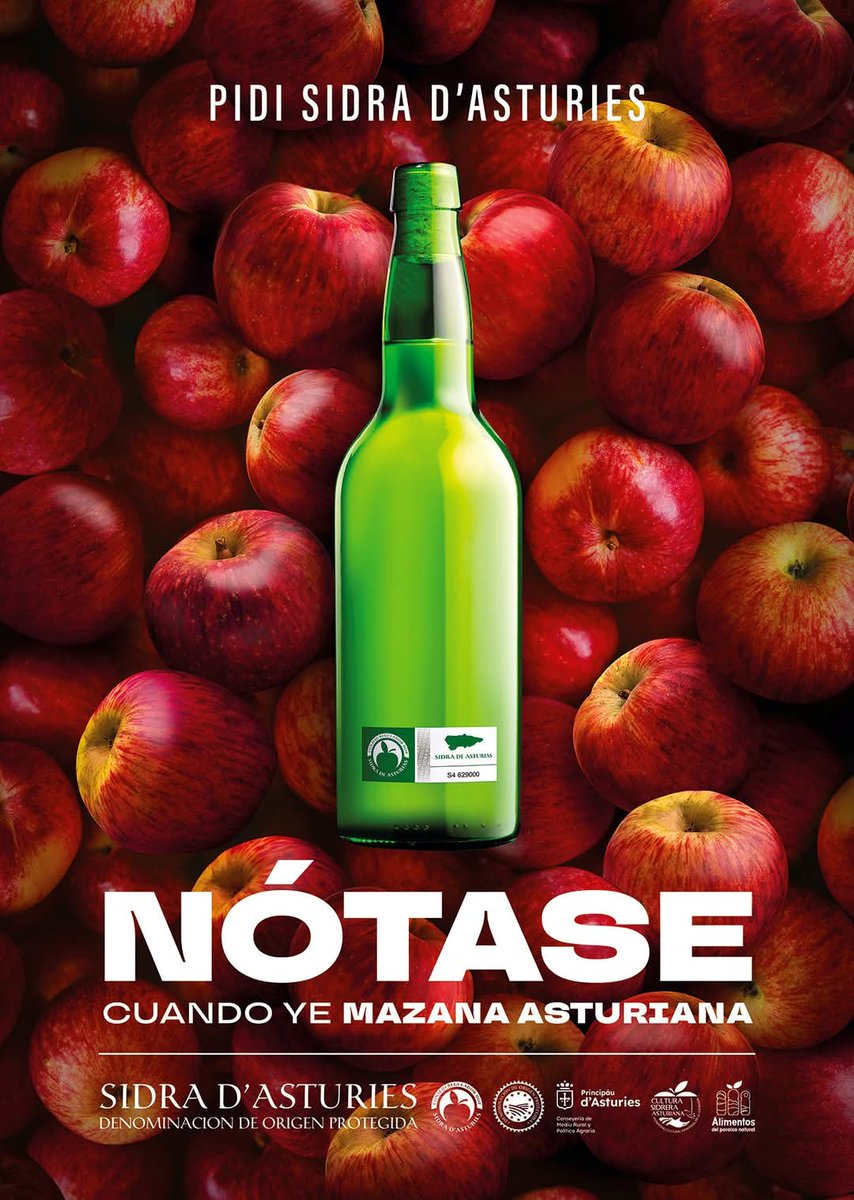 ¡Pidi Sidra d`Asturies!. “𝐍𝐎́𝐓𝐀𝐒𝐄 𝐜𝐮𝐚𝐧𝐝𝐨 𝐲𝐞 𝐦𝐚𝐳𝐚𝐧𝐚 𝐚𝐬𝐭𝐮𝐫𝐢𝐚𝐧𝐚”

#sidradeasturias #alimentosdelparaiso
#manzanaasturiana #notase