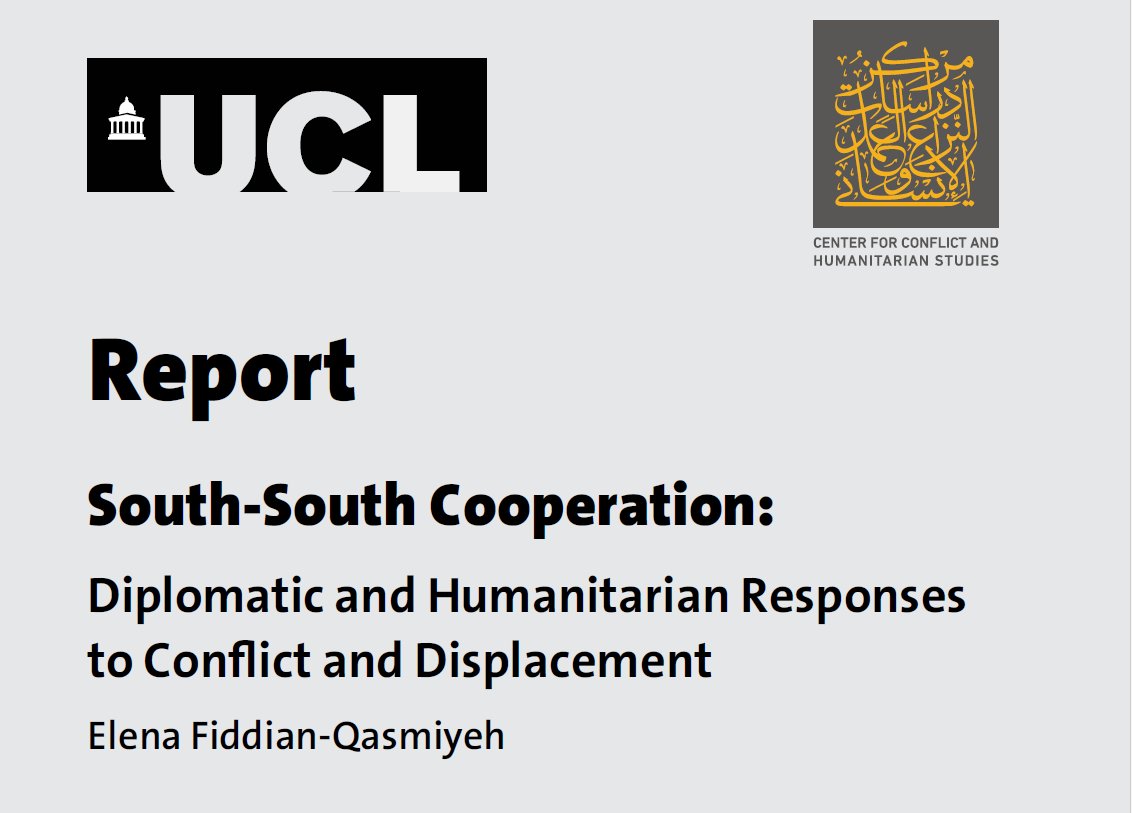 Center for Conflict and Humanitarian Studies (@onlinechs) on Twitter photo 🔴 New Report | "South-South Cooperation: Diplomatic and Humanitarian Responses to Conflict and Displacement", by Elena Fiddian-Qasmiyeh <a href="/FiddianQasmiyeh/">Elena Fiddian-Qasmiyeh</a>
📑 This report draws together key thematic insights arising from the workshop, which was held in collaboration with 🔴 New Report | "South-South Cooperation: Diplomatic and Humanitarian Responses to Conflict and Displacement", by Elena Fiddian-Qasmiyeh <a href="/FiddianQasmiyeh/">Elena Fiddian-Qasmiyeh</a>
📑 This report draws together key thematic insights arising from the workshop, which was held in collaboration with