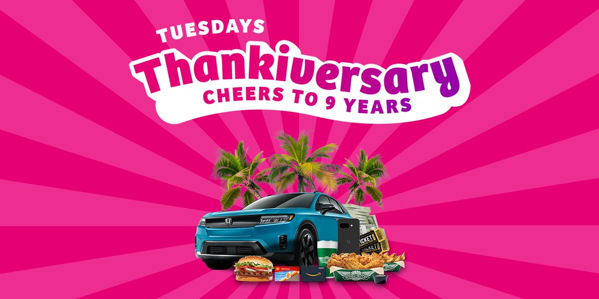 .<a href="/TMobile/">T-Mobile</a> Tuesdays Turns Nine: Un-carrier Celebrates Customers with Epic Thankiversary

t-mobile.com/news/offers/t-…