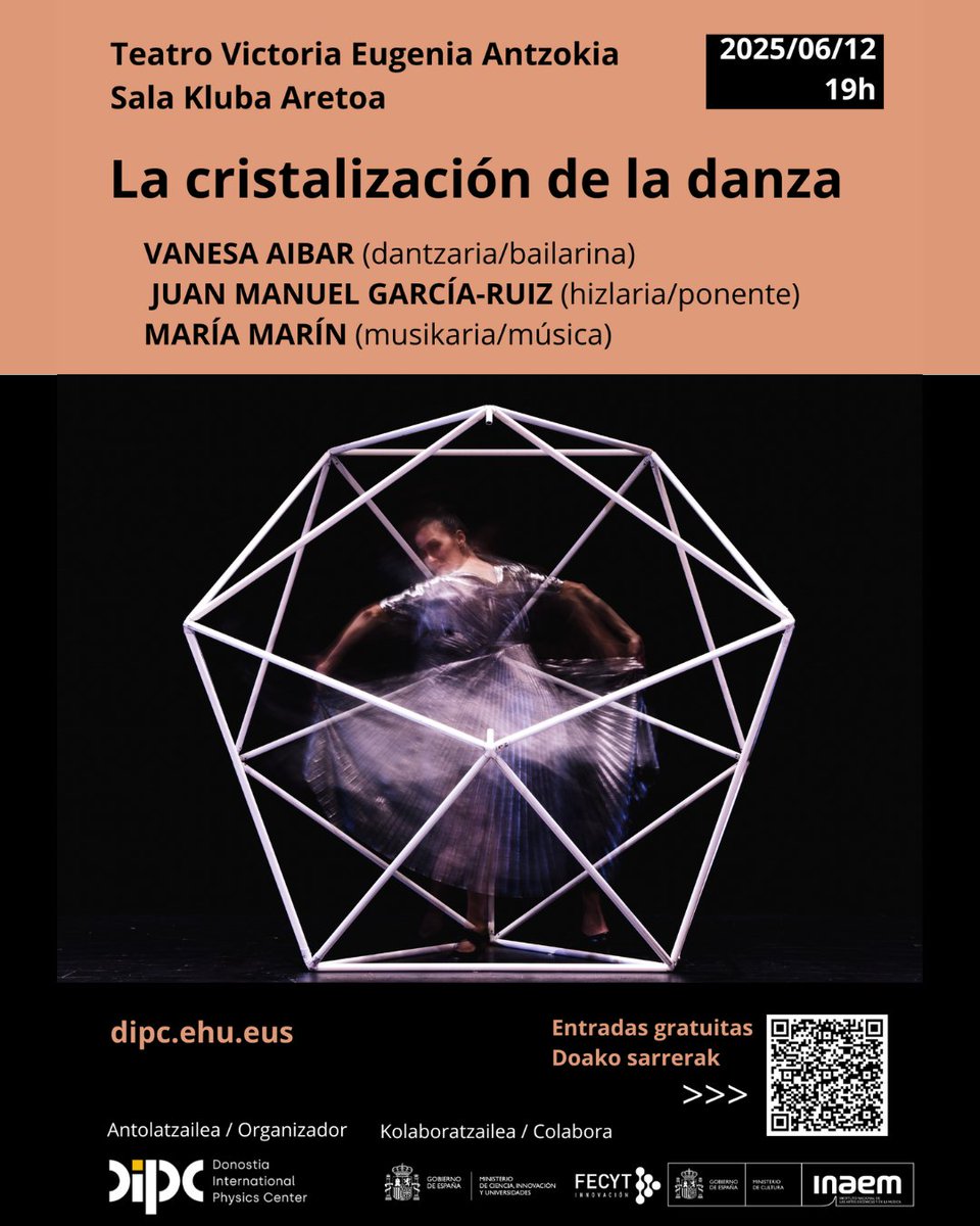 DIPC (@dipcehu) on Twitter photo #Cristalizaciondeladanza
💠💃Una propuesta original del científico Juan Manuel García Ruiz y la bailarina y coreógrafa Vanesa Aibar .
💠💃Invitaciones en la web del DIPC
tinyurl.com/4pw83334
<a href="/VEAntzokia/">Victoria Eugenia</a> #Cristalizaciondeladanza
💠💃Una propuesta original del científico Juan Manuel García Ruiz y la bailarina y coreógrafa Vanesa Aibar .
💠💃Invitaciones en la web del DIPC
tinyurl.com/4pw83334
<a href="/VEAntzokia/">Victoria Eugenia</a>