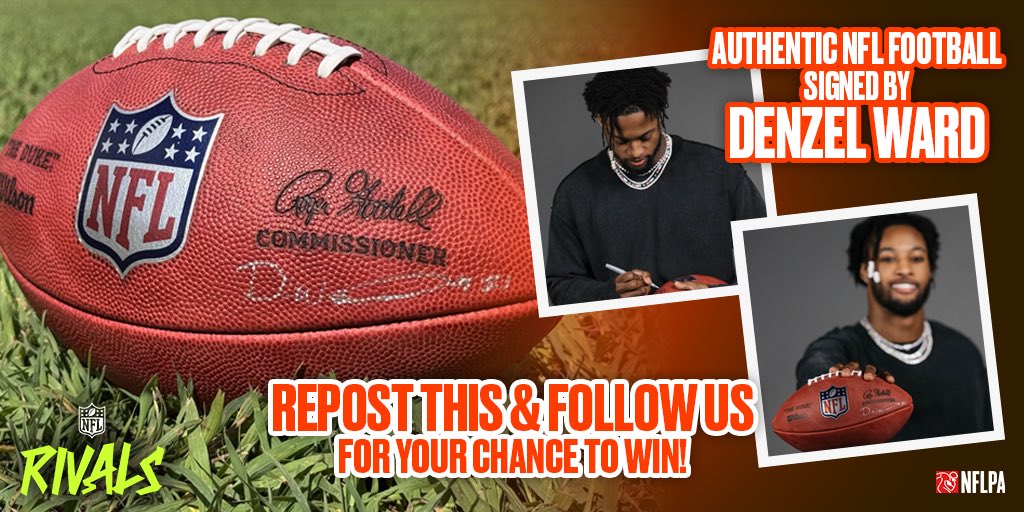NFL Rivals π (@playnflrivals) on Twitter photo Signed Football Giveaway! π
RETWEET THIS POSTβ»οΈ
FOLLOW US β
..for your chance to score a ball
autographed by <a href="/denzelward/">Denzel Ward</a> βοΈ Signed Football Giveaway! π
RETWEET THIS POSTβ»οΈ
FOLLOW US β
..for your chance to score a ball
autographed by <a href="/denzelward/">Denzel Ward</a> βοΈ
