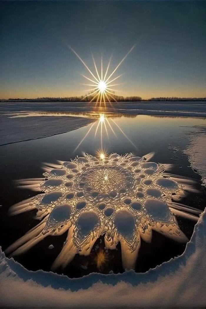Mother nature's art is amazing 😍 
A beautiful thread to witness the NATURAL PHENOMENA OF EARTH 🧵

1. The formation of ‘ice flowers’ is a beautiful natural phenomenon in the Great Lakes region of North America!!j