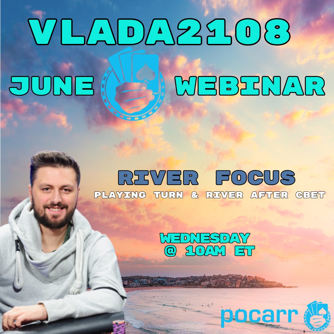 PocarrTweets's tweet photo. 📢Don't miss Vlada's next Pocarr Webinar! 🔥Don't get lost on the River!💦🚣‍♂️
#vlada2108 #vladaGOAT #pocarr #pocarrcoaches #pocarrwebinar #pocarrbacking #onlinepoker #pokerwebinar https://t.co/LYotycdlYj