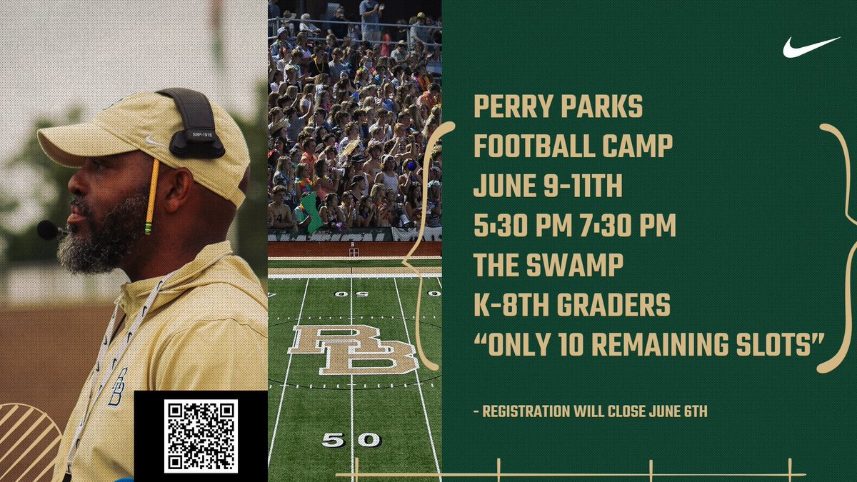 Coach Parks (@coachparks84) on Twitter photo Only 10 Spots Remain For Camp!!! Only 10 Spots Remain For Camp!!!